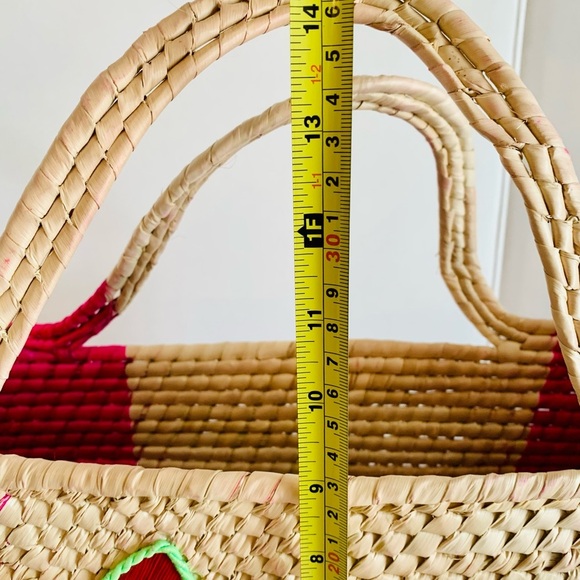 Handmade Mexican Palm Basket Purse/Tote - Picture 8 of 8